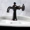 Kingston Brass KS354RKXNB Single-Handle Bathroom Faucet with Push Pop-Up, Naples Bronze KS354RKXNB - alternate 4